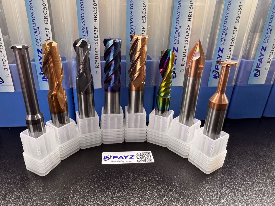 Твердосплавная концевая и сферическая радиусный фреза для металлaHRC60