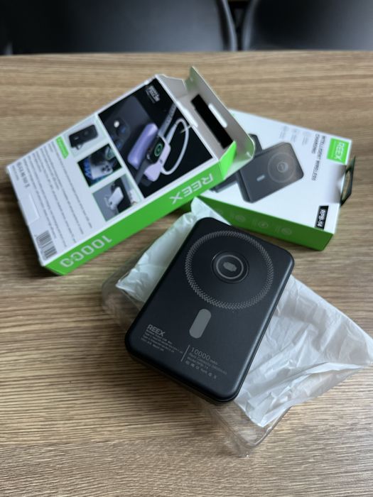 Power Bank 10000 mAh быстрая зарядка беспроводной