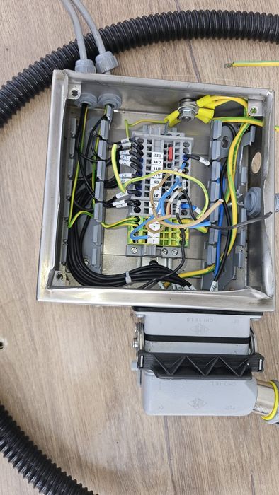 Cutie conexiuni inox pentru automatizări industriale + ILME / Harting 16 pini