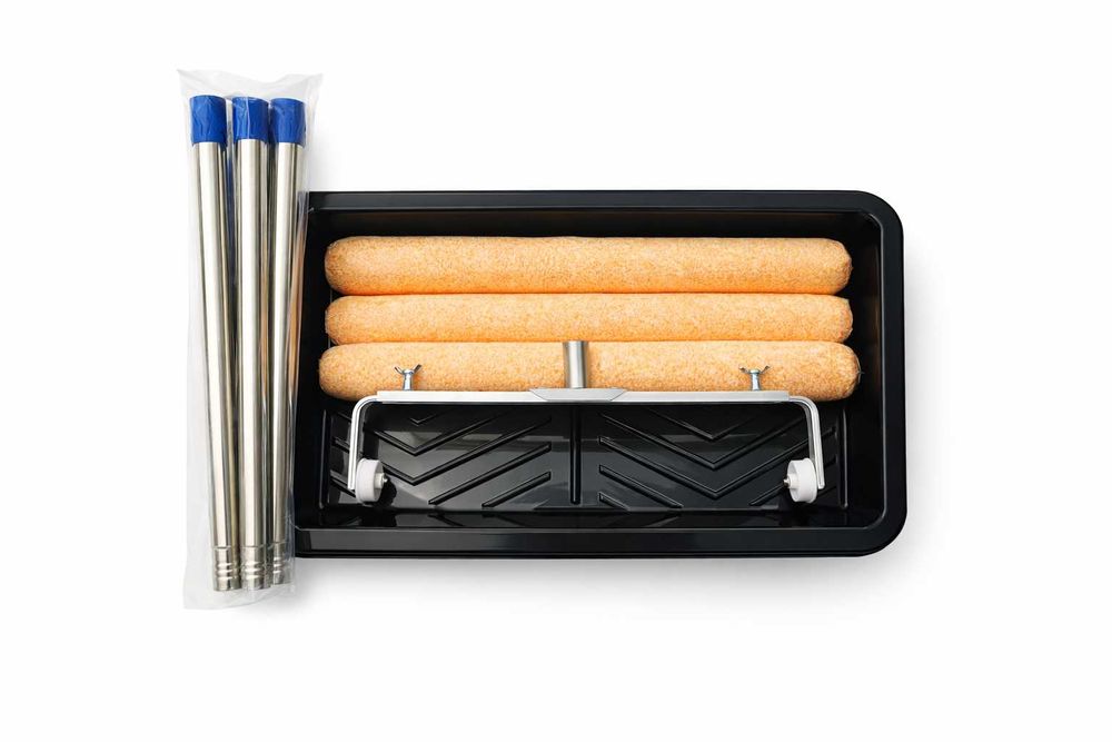 Set vopsit – 3 role 460 mm, cadru reglabil, mâner telescopic, tavă