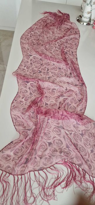 Ефирен шал, естествена коприна– Германия, Нов!