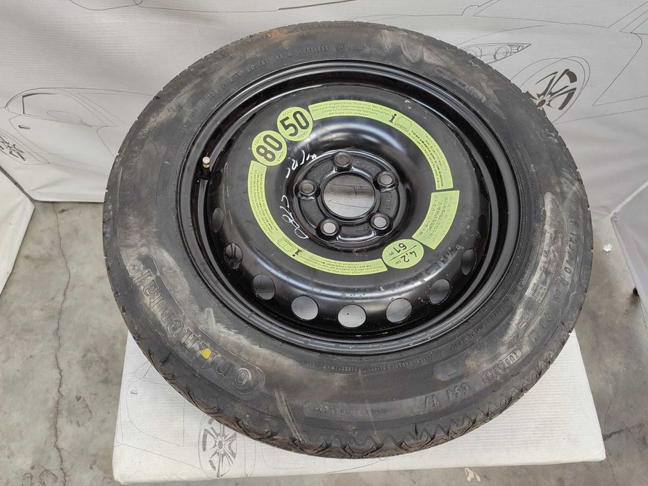 Roată de rezervă slim 5x112 T125/90 R16 DOT 3912 Mercedes-Benz C-Class W204 (2007-2014) Cod:2044000302 (3D)