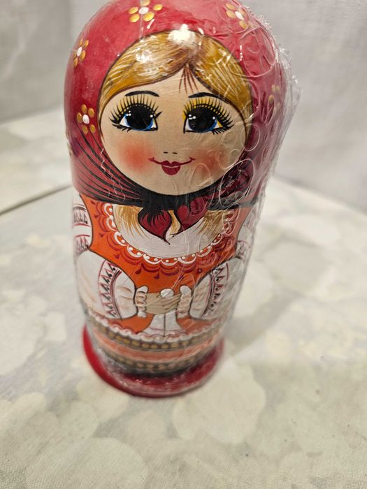 Set papsui Matrioska 7bucati Amazon Germania Handmade SIGILAT 19cm
