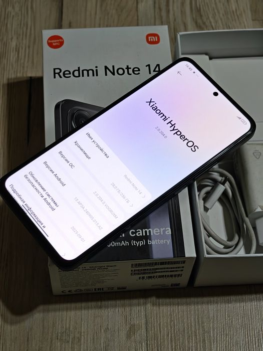 Redmi Note 14 256 gb Ram 8 EAC