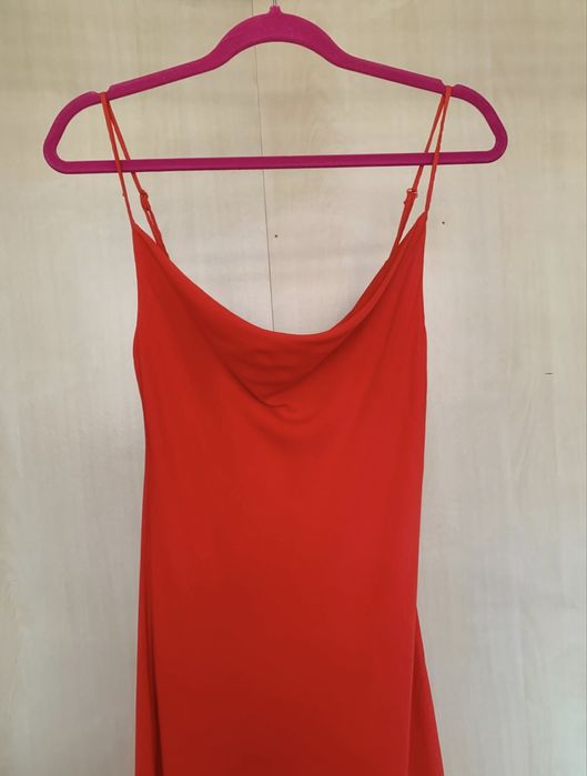 ZARA дълга червена рокля Xs размер