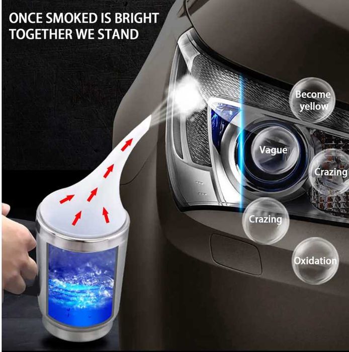 Комплект за Химическо полиране на фарове + 800 мл течен полимер