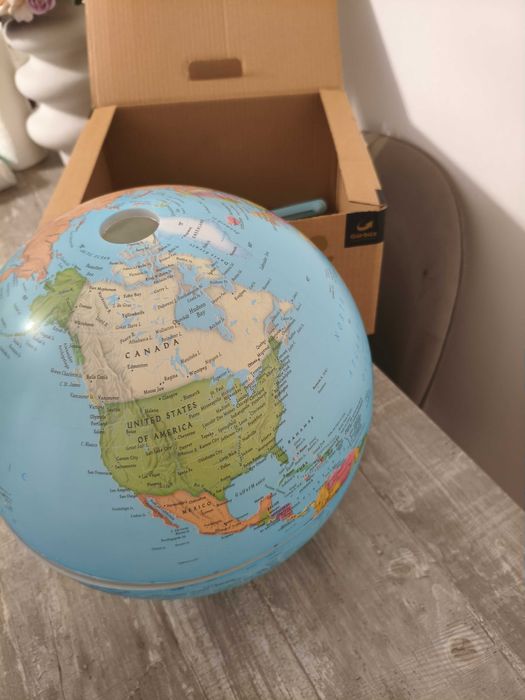 Glob pământesc TOPGLOBE 30 cm hartă politică in engleză, suport inclus