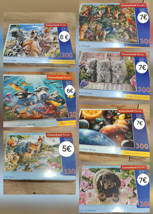 Пъзели,  настолни игри,  конструктори  Lego