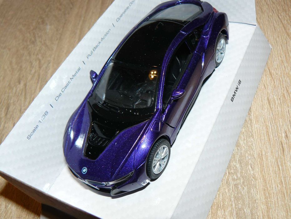 Macheta Auto De Colectie BMW I8 Scara 1:36, Noua In Cutie, Kinsmart
