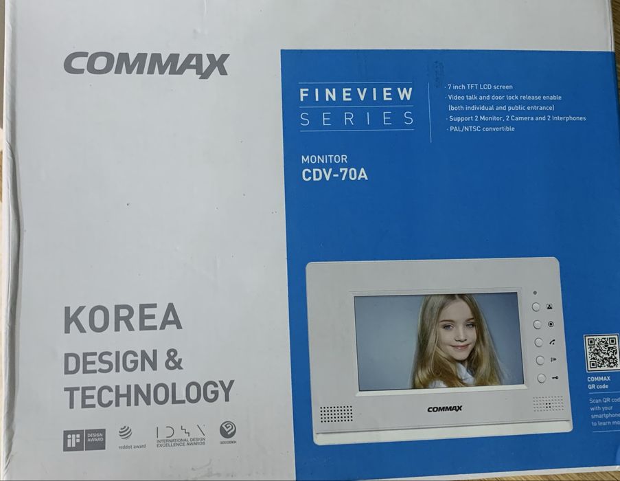 Commax CDV-70A + Вызывная IP-панель Commax DRC -4CPN3