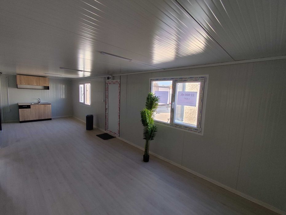 Жилищни контейнери 600/900 см със санитарен възел и кухненски бокс