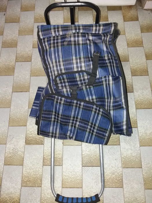 Carut carucior pliabil cadru metalic 90x30x26cm roți dure cu rulmenti rezistente la uzură carat pentru mutare, cumpărături și călătorii. Sarcina 55 Kg
