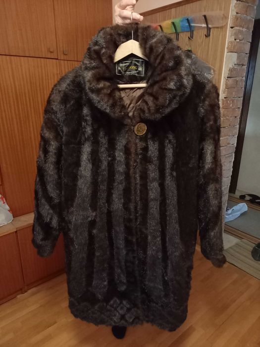 Дамско кожено палто