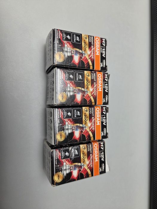 4 becuri halogen Osram H7 Night Breaker