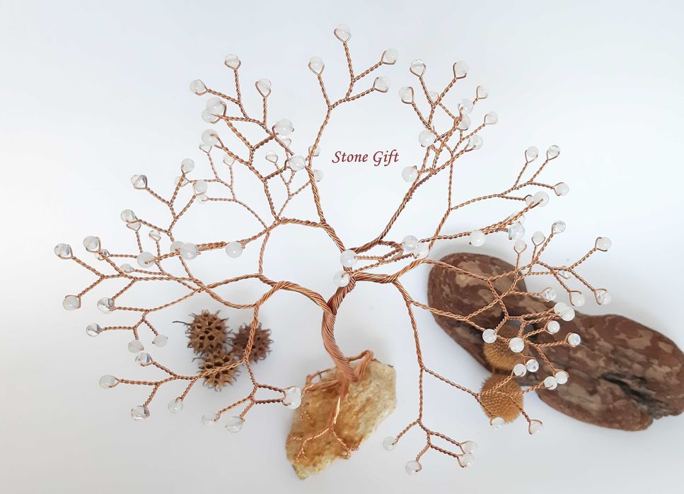 Дръвче Лунен камък, Подарък Жена, Подарък Перли, Бижу Жена, Сватба