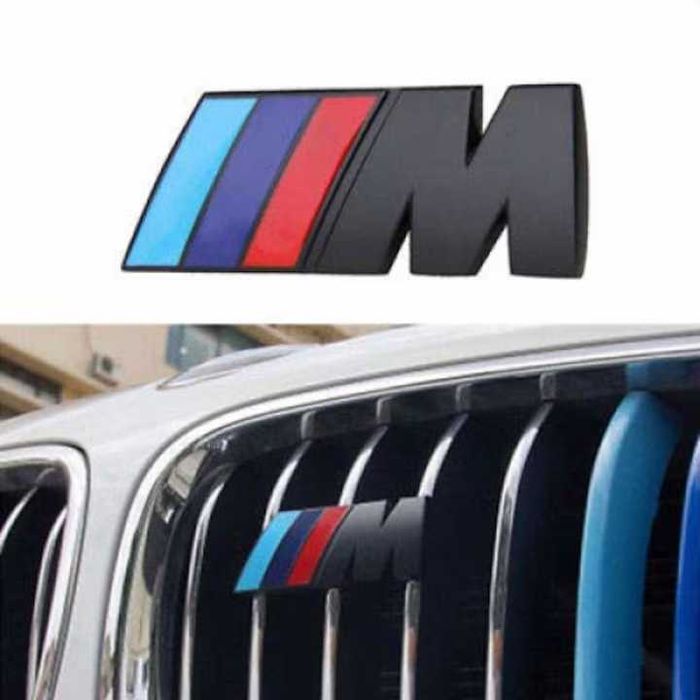 Емблема БМВ/BMW "М POWER'' метална за предна решетка