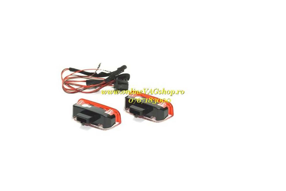 Lampi LED lumina rosie/alba avertizare usi VW Golf 5, Golf 6, Passat