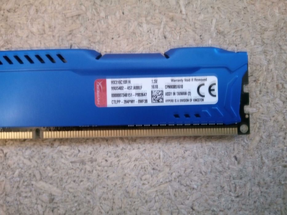 Memorie RAM HyperX Fury Blue 4GB DDR3 1600MHz CL10