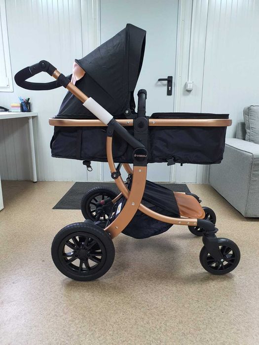 Carucior de copii 2 in 1 Visoli Black, 107x50x63cm