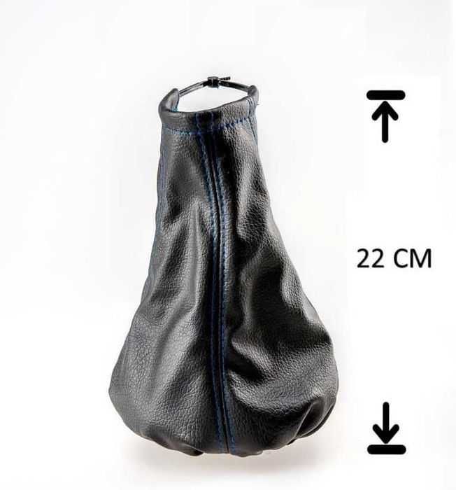 Универсален маншон за скоростен лост - еко кожа, черен или сив