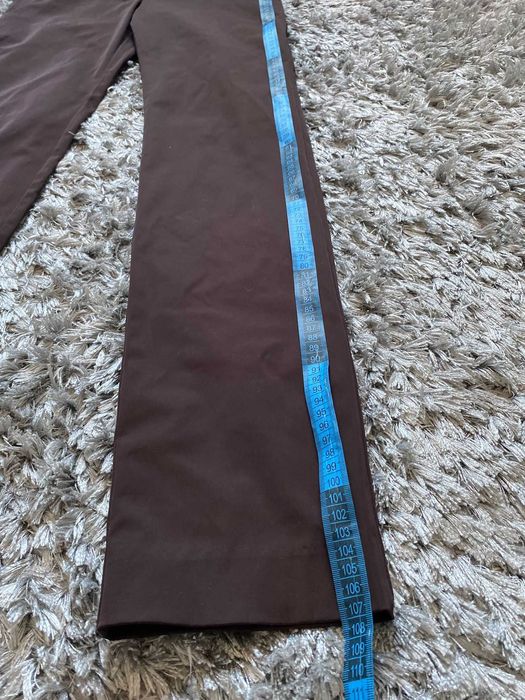 pantaloni eleganti mango suit maro, pentru femei