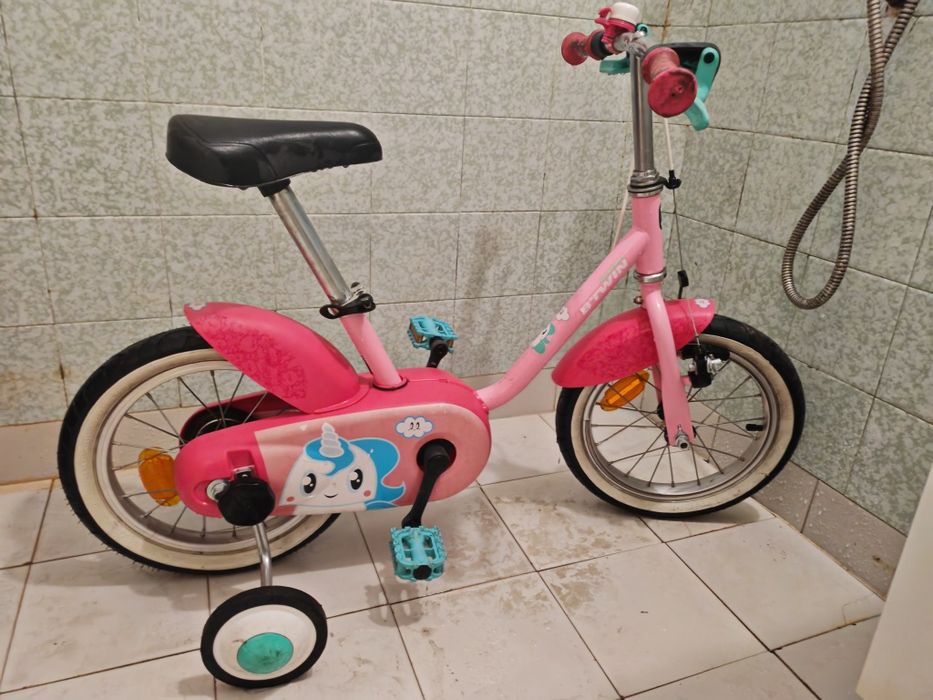Детско колело  btwin 14" розово