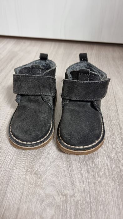 Ghetuțe Zara piele întoarsă îmblănite