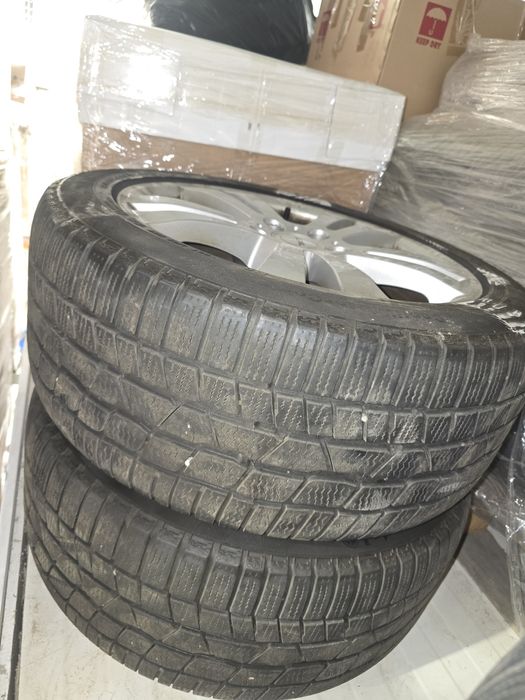 Jante 17 Mercedes e class cu anvelope Continental 245/45/R17 iarna Dot 18/16