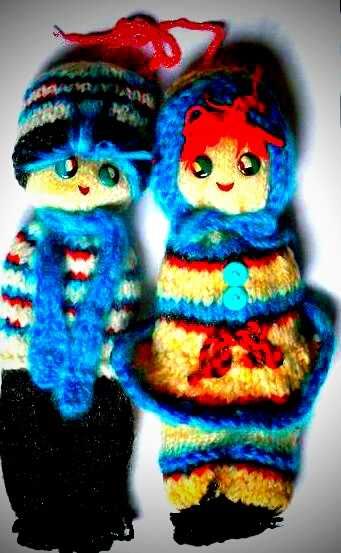 Плетени интериорни куклички-талисмани на дома