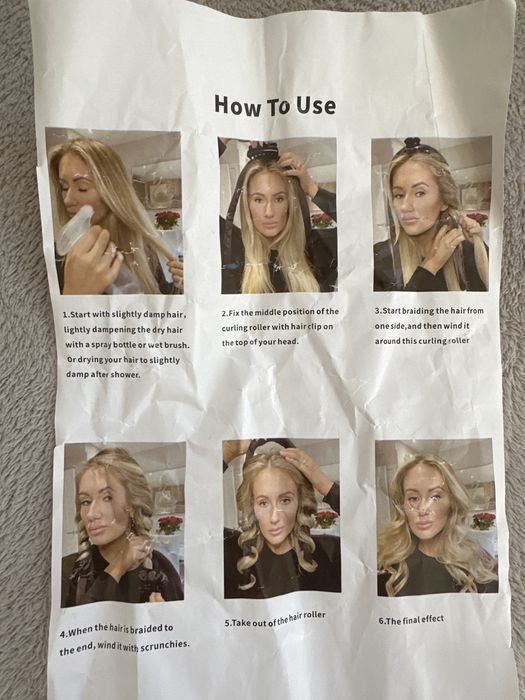 Метод за къдрене на коса без сешоар