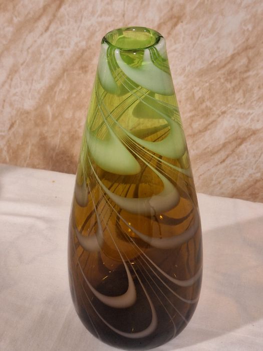 Голяма тежка ваза италия мурано