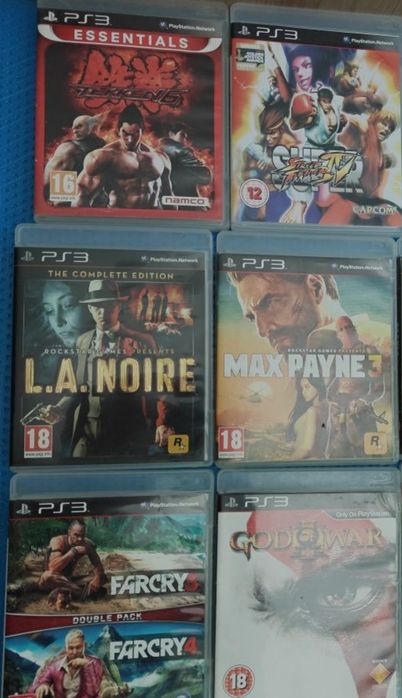 Far Cry  Double Pack God Of War 3 Max Payne 3  Tekken 6 Super Street Fighter ps3 - 50 lei bucata