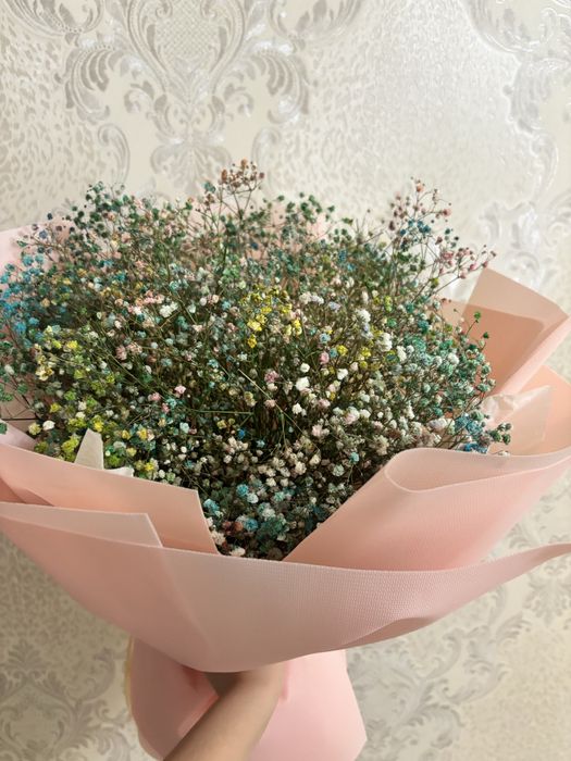 цветы гипсофилы.Свежие сегодня получила