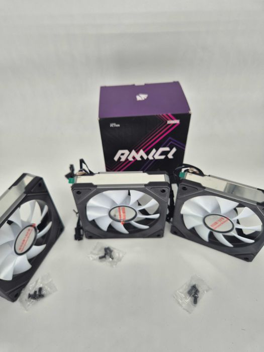 Set 3 Ventilatoare AsiaHorse AMICI 5GT Black Forward - Resigilat