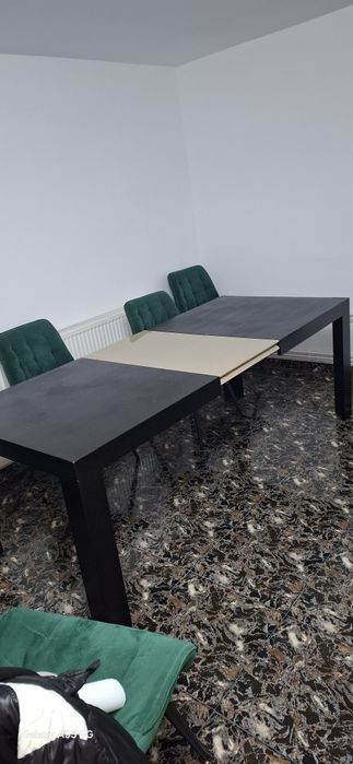 Masă extensibila living de 10 persoane  din lemn masiv