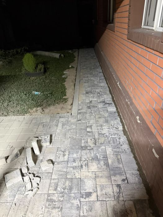 Укладка брусчатки