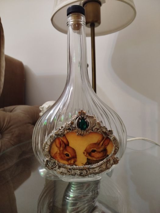 Sticla/decantor shabby chic