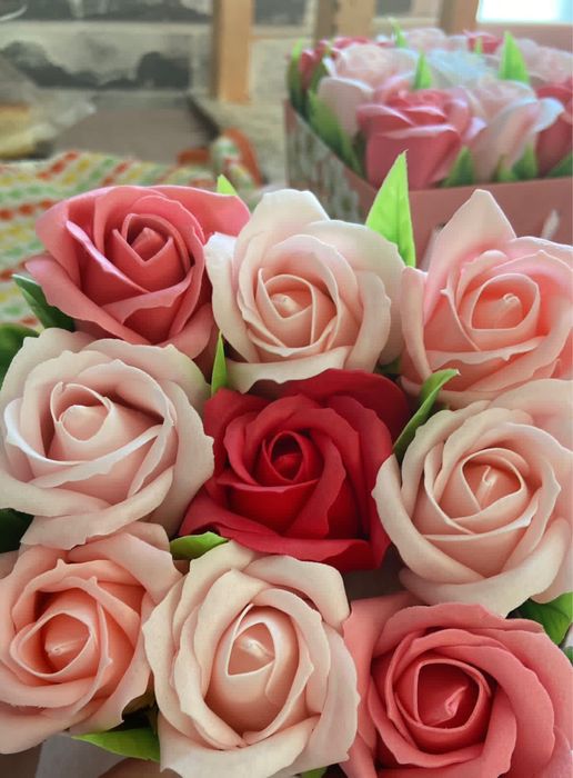 Набор мыльных роз - 9 штук