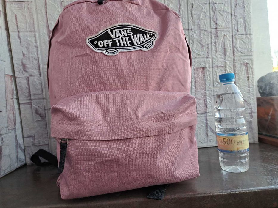 раница VANS-розова,текстилна чанта,ванс