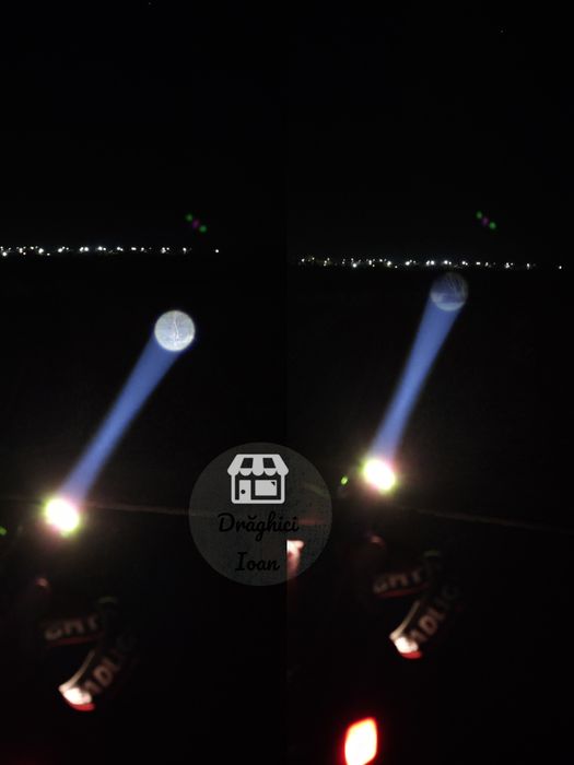 Lanterna LASER PM10 SLIM frontala de cap cu zoom si benzi fluorescente