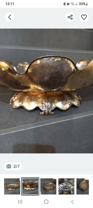 Fruptieră argintata mare