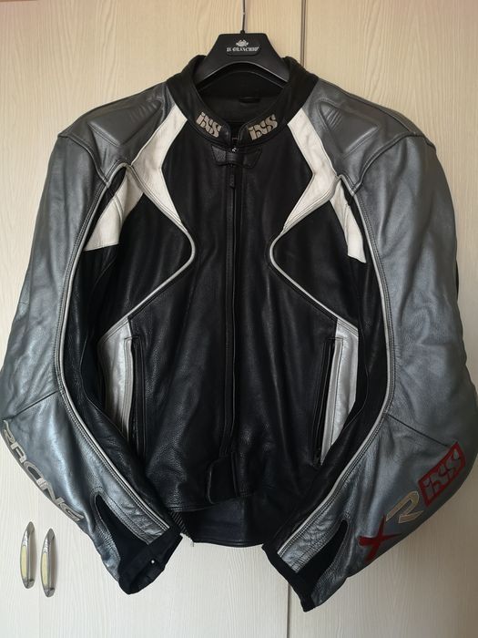 Geaca moto piele IXS racing impermeabila respirabila L (56)