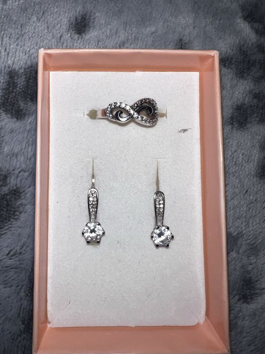 Set inel si cercei de argint