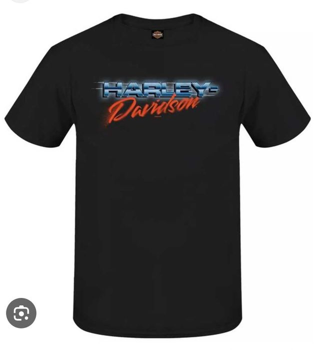 Футболка США. Харлей Давидсон. Черная