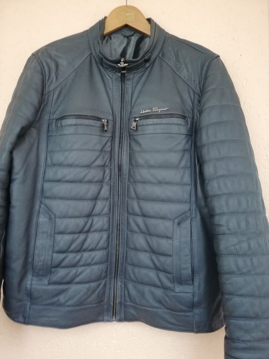 Geaca piele bărbati Salvatore Ferragamo xl