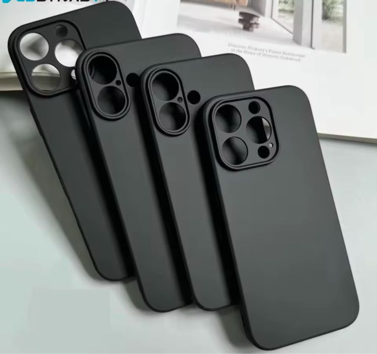 Iphone 11/12/13/14/15/16/17 PRO MAX Husa Silicon Defender Neagra/Clara
