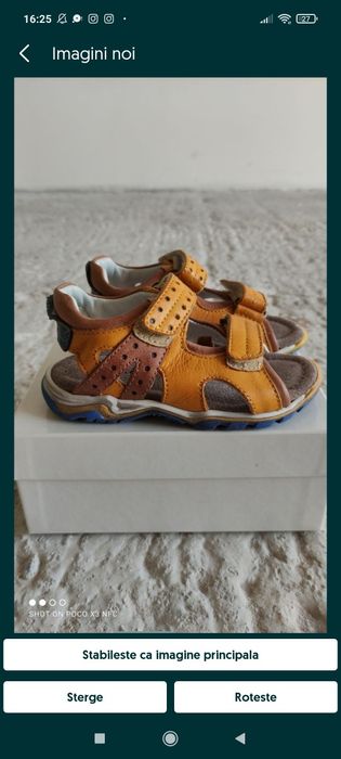 Sandale din piele naturala, masura 24