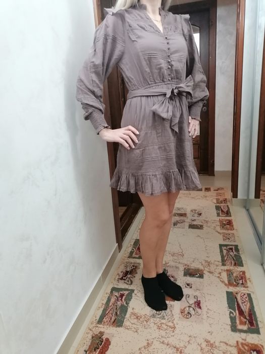 Rochie superba de zi, cu inserții de dantela, mărimea 36-38