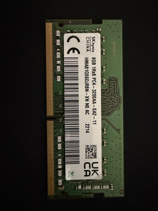 Memorie RAM 16 gb 8x2 3200 mhz pentru laptop