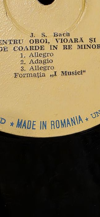 Disc vinil ELECTRECORD - Made in Romania